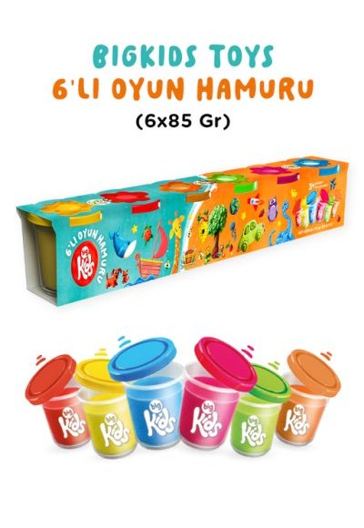 Bigkids Toys / 6'Lı Oyun Hamuru (6X85 Gr)