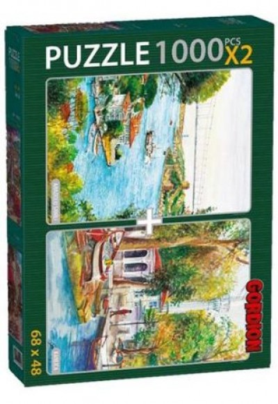 Anadolu Sahili + Kanlıca / 2x1000 Parça Puzzle (40148)