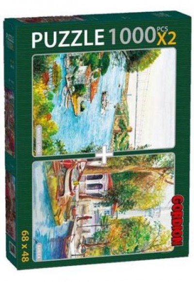Anadolu Sahili + Kanlıca / 2x1000 Parça Puzzle (40148)