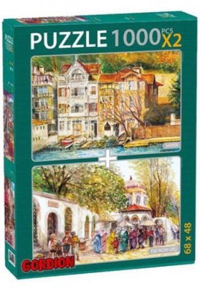 Sarıyer + Eski Pazar Girişi / 2x1000 Parça Puzzle (40154)