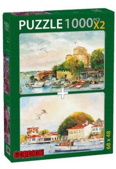 Göksu Deresi + Çengelköy Vapur iskelesi / 2x1000 Parça Puzzle (40155)