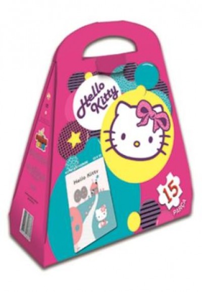 Hello Kitty Çantalı Yap Boz 15 Parça Puzzle (40608)