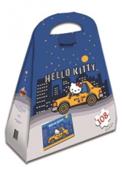 Hello Kitty Çantalı Yap Boz Taksi 108 Parça Puzzle (40612)