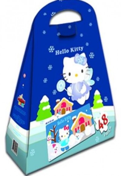 Hello Kitty Çantalı Yap Boz Kış 48 Parça Puzzle (40615)