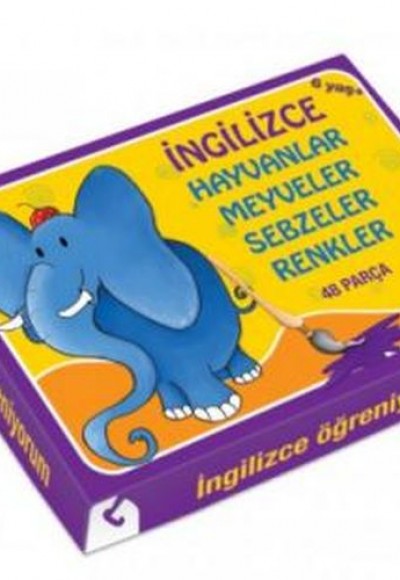 İngilizce Hayvanlar-Meyveler-Sebzeler-Renkler (48 Parça)