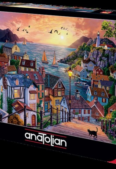 Anatolian Sahilde Günbatımı/ Coastal Town At Sunset 1000 Parça Puzzle