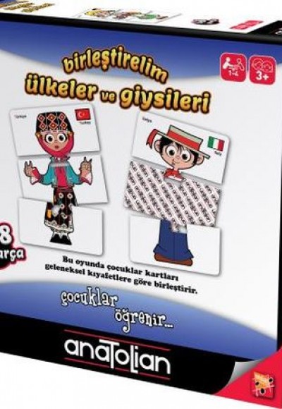 Birleştirelim Ülkeler ve Giysileri 48 Parça 3 Yaş