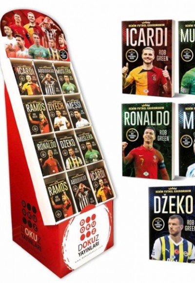 Stantlı Benim Futbol Kahramanım Serisi Set 1 (8 Çeşit 300 Adet Kitap)