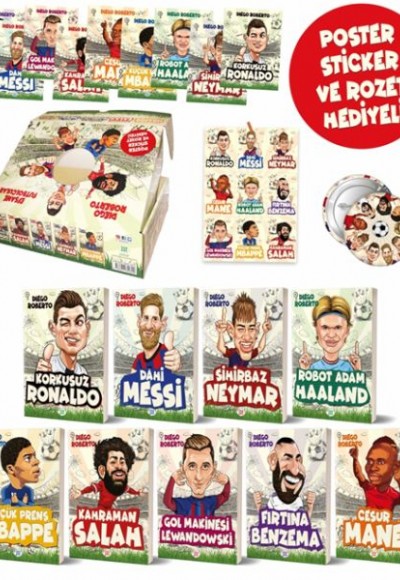 Efsane Futbolcular Kutulu Set (9 Kitap Takım)