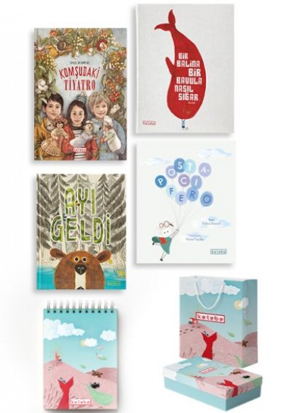 Ketebe Çocuk Set 2 (4 Kitap Takım + Çanta Kutu ve Defter Hediyeli)
