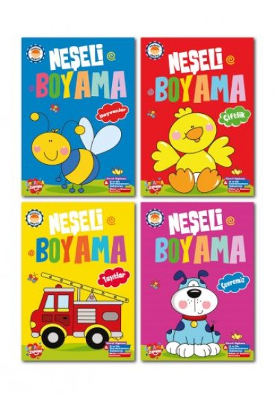 Neşeli Boyama 10 Set +1 Set (44 Kitap)