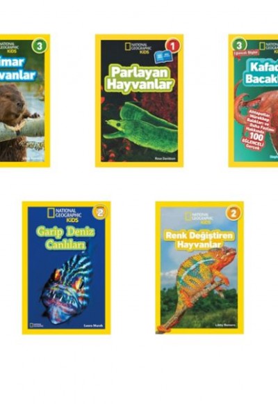 National Geographic Kids Olağanüstü Hayvanlar Seti 5 Kitap