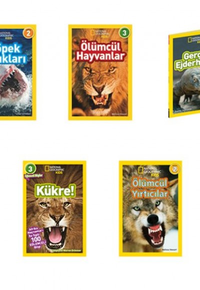 National Geographic Kids Ölümcül Hayvanlar Seti 5 Kitap