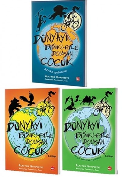 Dünyayı Bisikletle Dolaşan Çocuk Seti (3 Kitap Takım)