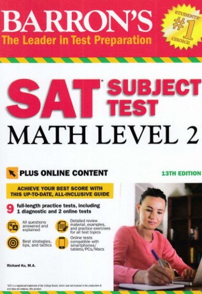 Barron's SAT Konu Testi Matematik Seviyesi 2