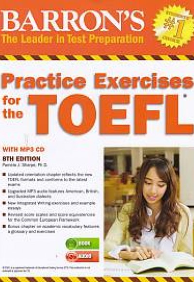 Barron's Practice Exercises for the TOEFL with MP3 CD, 8th Edition