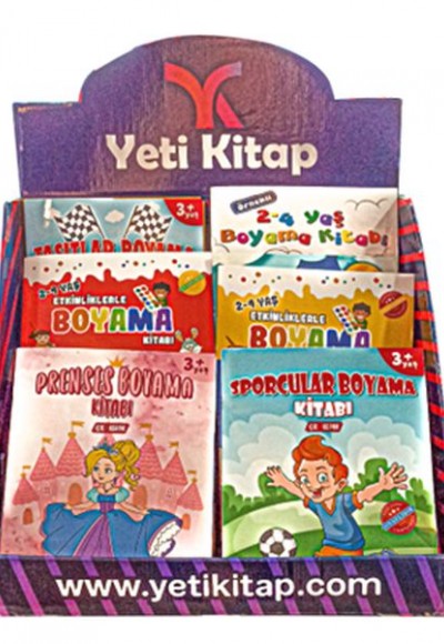 Boyama ve Aktivite Kitapları Standı (120 Kitap)