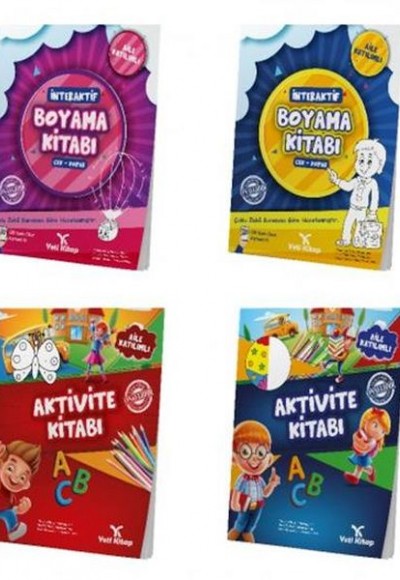 Okul Öncesi Aktivite Seti 4-6 Yaş  (4 Kitap)