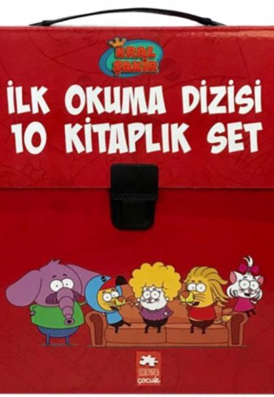 Kral Şakir İlk Okuma Kitaplari Çantali Set (10 Kitap Takım) - Kırmızı