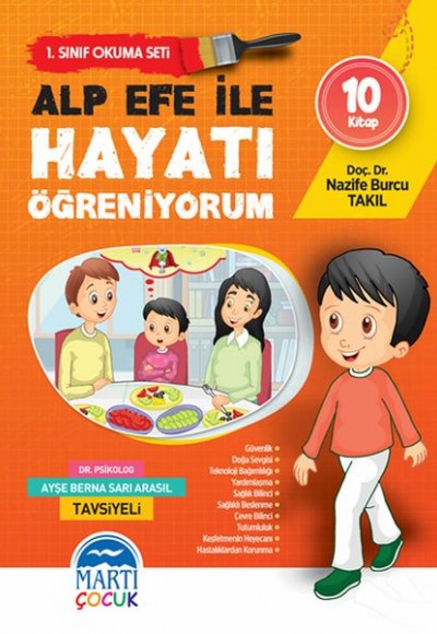 Alp Efe ile Hayatı Öğreniyorum - 1. Sınıf Okuma Seti - 10 Kitap Takım