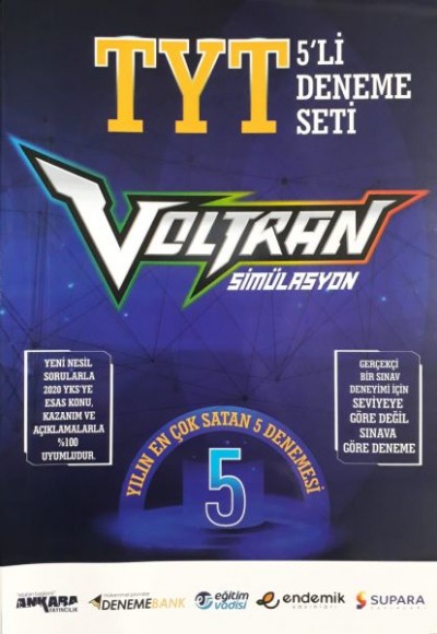 Ankara Yayıncılık TYT Voltran 5'li Deneme Seti (Yeni)