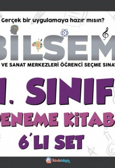 Minik Bilgin Bilsem 1. Sınıf Deneme Kitabı 6'lı Set