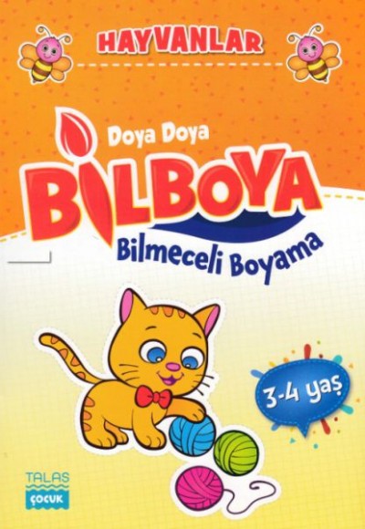 Doya Doya Bil Boya - Bilmeceli Boyama - Hayvanlar - 3-4 Yaş