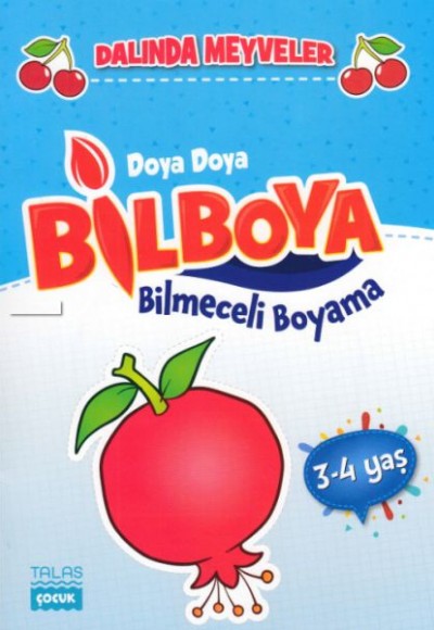 Doya Doya Bil Boya - Bilmeceli Boyama - Dalında Meyveler - 3-4 Yaş