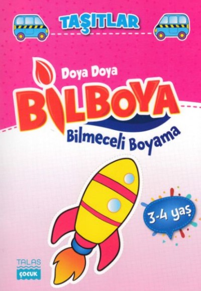 Doya Doya Bil Boya - Bilmeceli Boyama - Taşıtlar - 3-4 Yaş