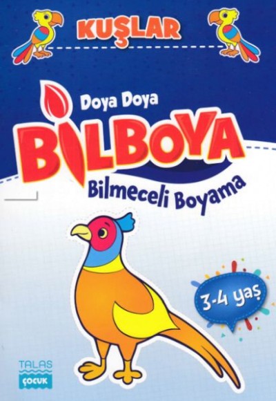 Doya Doya Bil Boya - Bilmeceli Boyama - Kuşlar - 3-4 Yaş