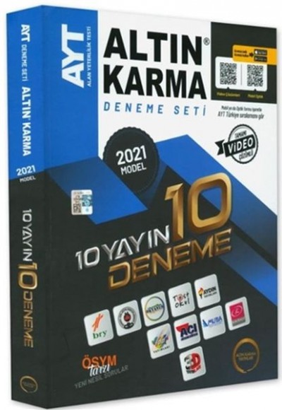 Altın Karma 2021 AYT 10 Farklı Yayın 10 Farklı Deneme