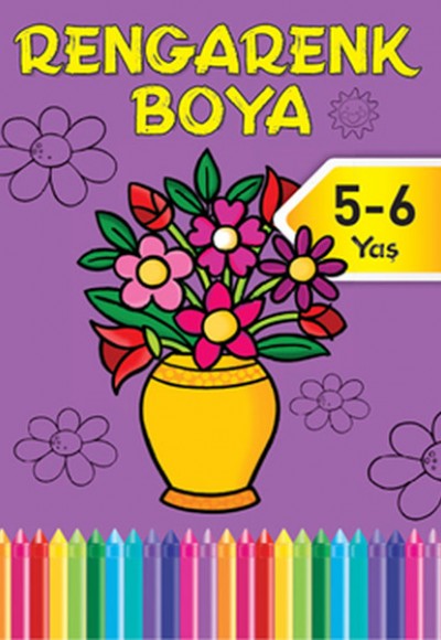 Rengarenk Boya -5 / 5-6 Yaş Mor Kitap