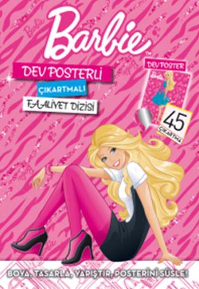 Barbie Dev Posterli Çıkartmalı Faaliyet Dizisi