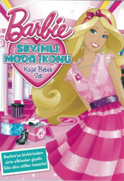 Barbie Sevimli Moda İkonu Kağıt Bebek Seti
