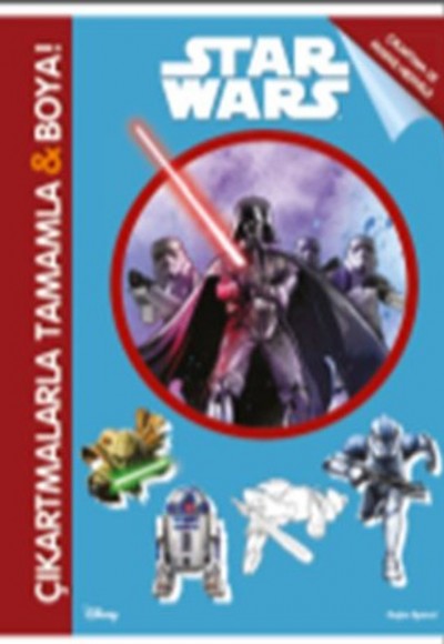 Disney Star Wars - Çıkartmalarla Tamamla ve Boya