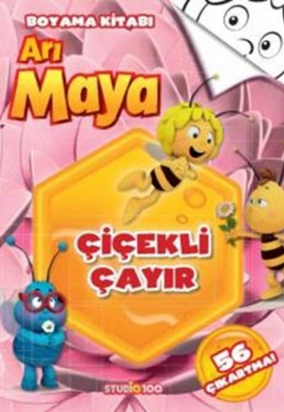 Arı Maya - Çiçekli Çayır Boyama Kitabı