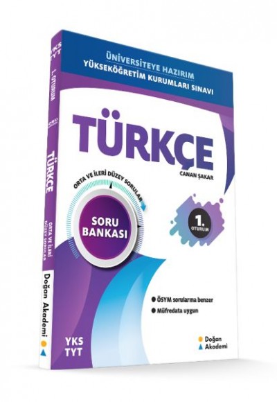 Doğan Akademi YKS-TYT Türkçe Soru Bankası Orta-İleri Düzey (Yeni)