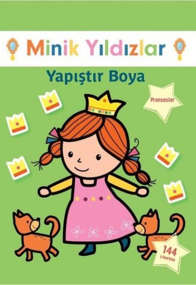 Prensesler Yapıştır Boya - Minik Yıldızlar