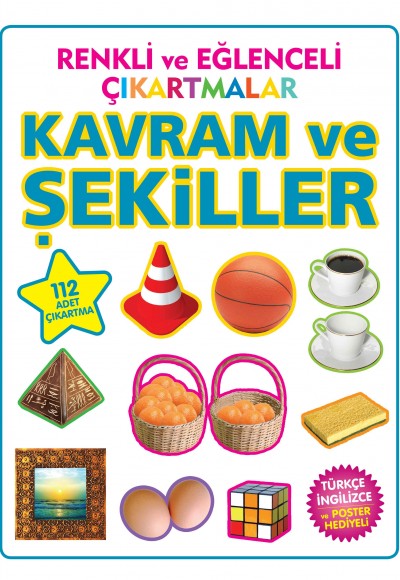 Renkli ve Eğlenceli Çıkartmalar Kavram ve Şekiller