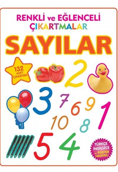 Renkli ve Eğlenceli Çıkartmalar - Sayılar