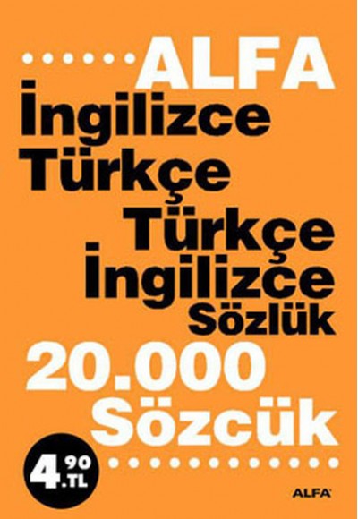 Alfa İngilizce-Türkçe/Türkçe-İngilizce Sözlük