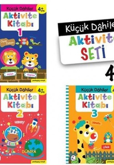 Küçük Dahiler Aktivite Seti 4+ Yaş - 3 Kitap Takım