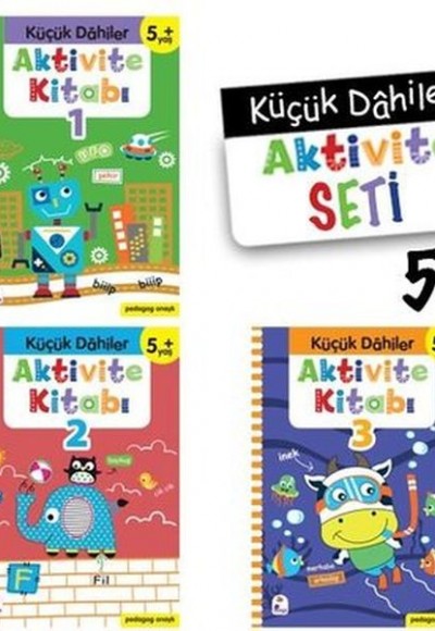 Küçük Dahiler Aktivite Seti 5+ Yaş - 3 Kitap Takım