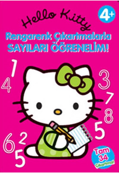 Hello Kitty Rengarenk Çıkartmalarla Sayıları Öğrenelim