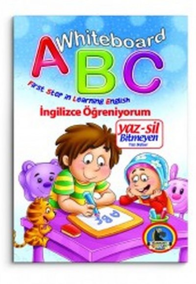 Whiteboard ABC First Step in Learning English / Yaz-Sil Bitmeyen Yazı Defteri