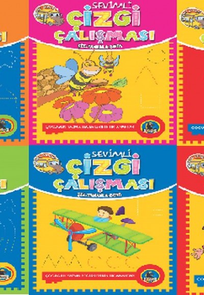 Sevimli Çizgi Çalışması (6 Kitap Set)