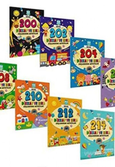 Dikkat ve Zeka Güçlendirme Aktiviteleri (8 Kitap Takım)