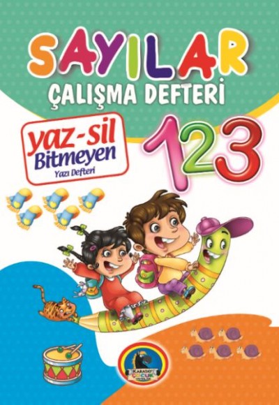 Yaz-Sil Sayılar Bitmeyen Yazı Defteri+Tahta Kalemi