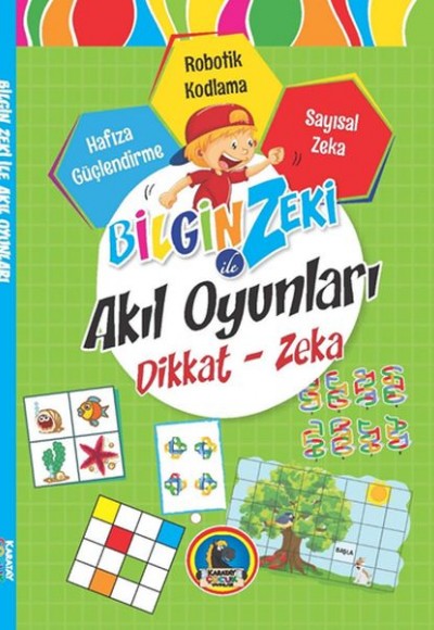 Bilgin Zeki ile Akıl Oyunları Dikkat Zeka - Yeşil Seri