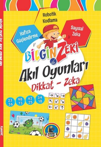 Bilgin Zeki ile Akıl Oyunları Dikkat Zeka - Sarı Seri